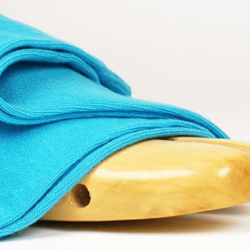 Chaussettes hautes colorées unisexe Archiduchesse De Ville Bleu Turquoise