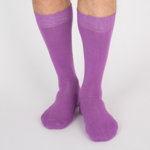 Chaussettes hautes violettes unisexe Archiduchesse De Ville Ultra Violet