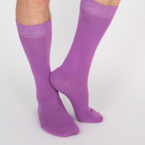 Chaussettes hautes violettes unisexe Archiduchesse De Ville Ultra Violet