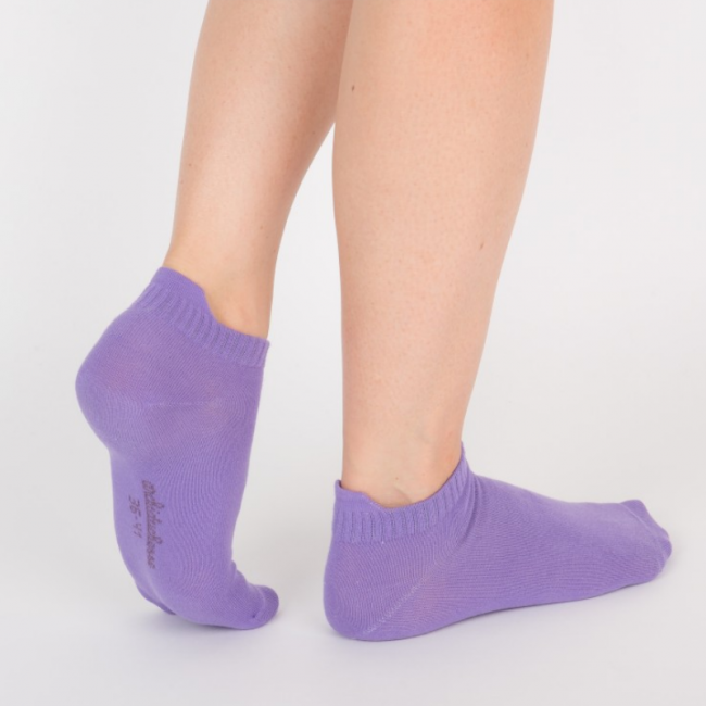 Chaussettes socquettes courtes violettes unisexe Archiduchesse "Violet Violette"
