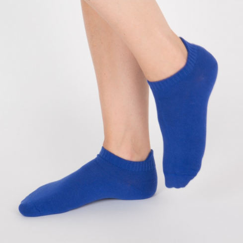 Chaussettes socquettes courtes colorées unisexe Archiduchesse "Bleu Monochrome"