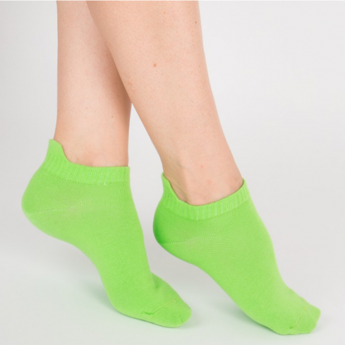 Chaussettes socquettes courtes colorées unisexe Archiduchesse "Vert Pomme"