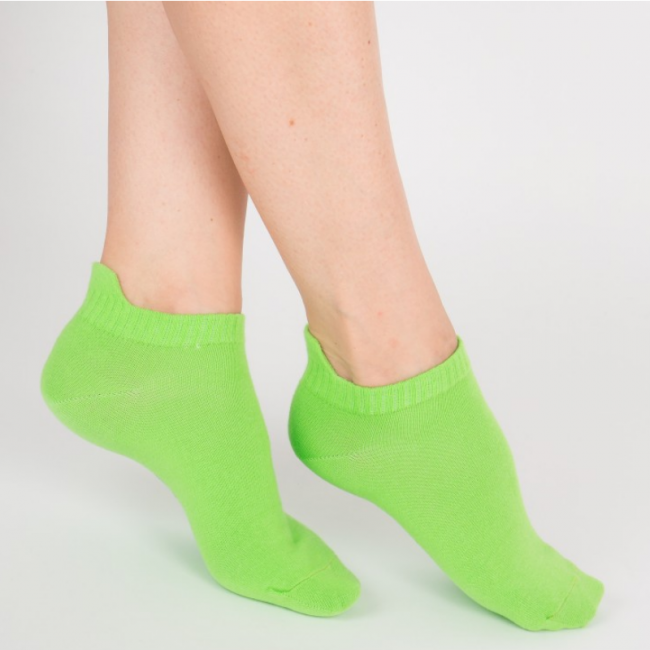 Chaussettes socquettes courtes colorées unisexe Archiduchesse "Vert Pomme"
