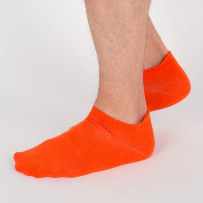 Chaussettes socquettes courtes colorées unisexe Archiduchesse "Orange Citrouille"