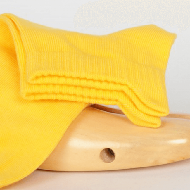 Chaussettes socquettes courtes colorées unisexe Archiduchesse "Jaune Canari"