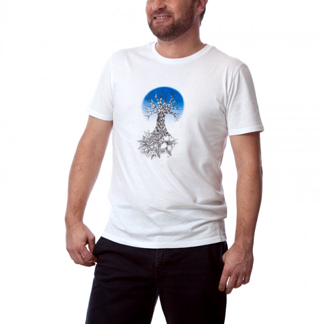 Tee shirt homme branché "Life bleu" collection nature