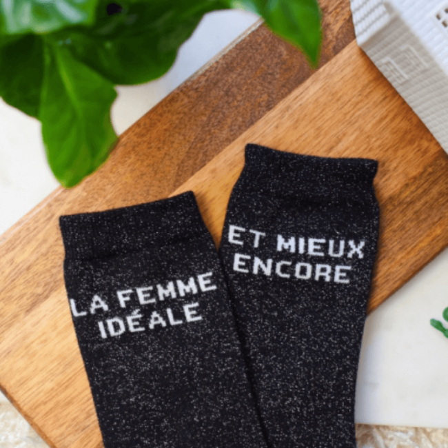 chaussettes dépareillées femme "Léa La Femme Parfaite et mieux encore" made in France